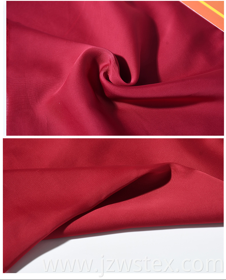 Semi-recycled glossy fabrics satin chiffon clothes fabric